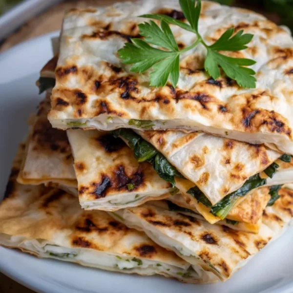 "Gözleme mit Käse - Spinat - Kartoffeln"